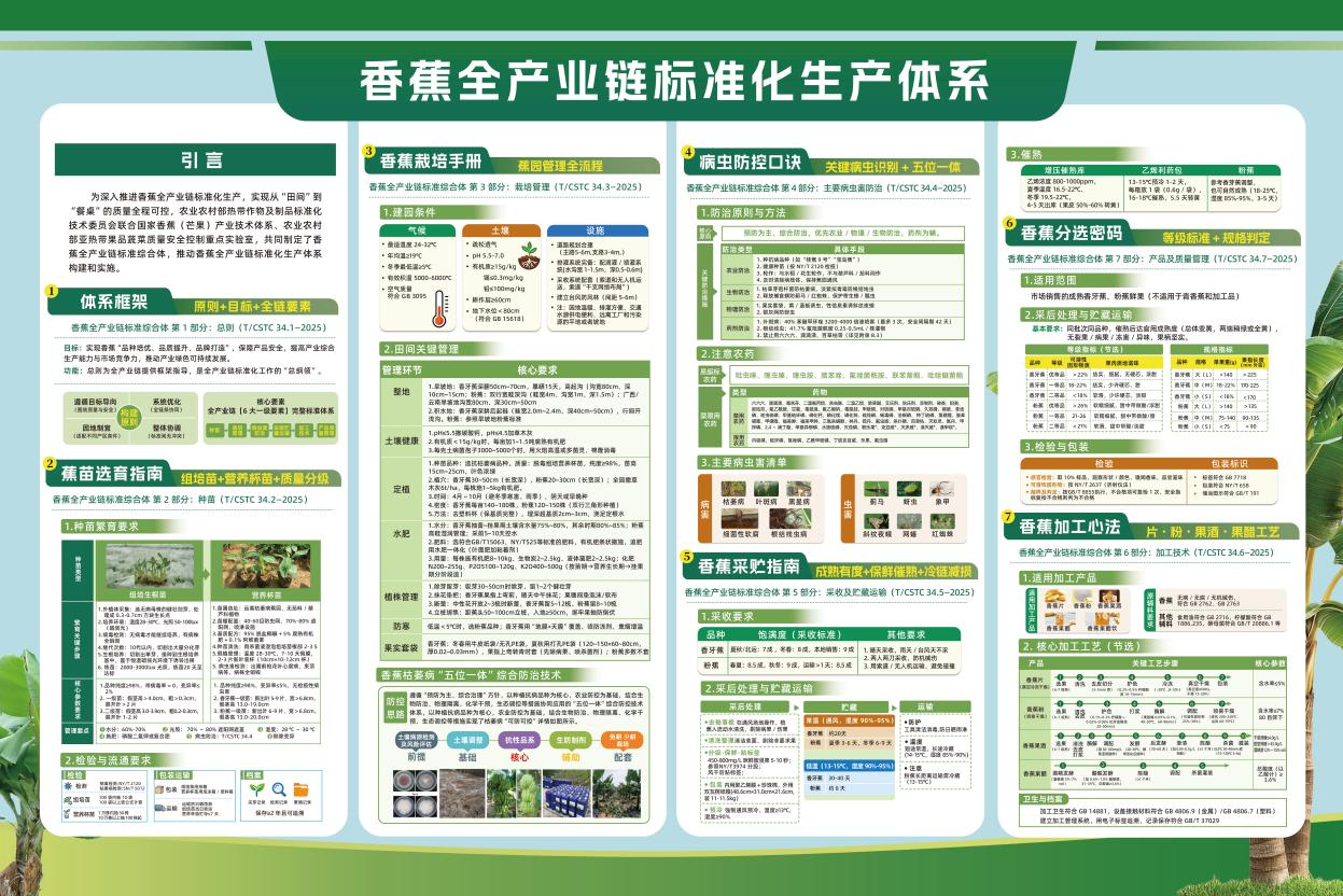 香蕉全产业链标准化生产体系